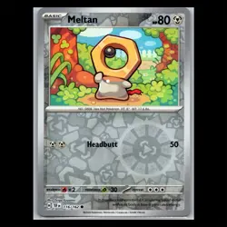 Meltan 116/162 Reverse Holo - Temporal Forces Pokemon Card - Image 1