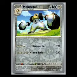 Melmetal 117/162 Reverse Holo Rare - Temporal Forces Pokemon Card - Image 1