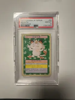 PSA 10 Meowth 1997 Topsun Green Back Japanese Pokemon Card Vintage Rare From JP - Image 1