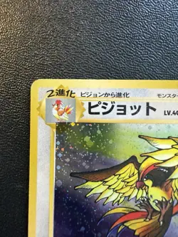 Pokemon Card - Pidgeot Holo Rare 018 - Japanese Vintage Old Back Fossil - Image 2