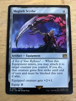 MTG Magitek Scythe Final Fantasy (FIN) Rare Magic Card #0562 Unplayed - Image 1