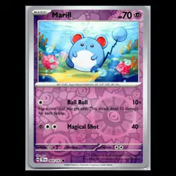 Marill 064/162 Reverse Holo - Temporal Forces Pokemon Card - Image 1