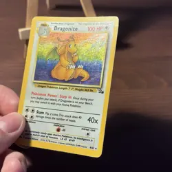 Pokemon Dragonite Fossil 1999 Holo Rare Card 4/62 WOTC - Image 4
