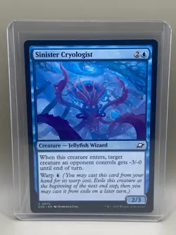SINISTER CRYOLOGIST #0075 Edge Of Eternities MTG COMMON Card NM - Image 1