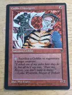 1 x Goblin Chirurgeon (Foglio) - Fallen Empires - Light Play - MTG - Image 1