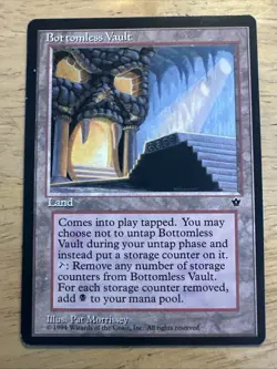MTG - Bottomless Vault - Fallen Empires - Magic The Gathering PRINTER HICKEYS - Image 1