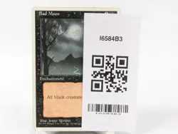 Bad Moon - 4th Edition MTG 1995 Rare Played White Border Card SKU I6584B3 - Image 3