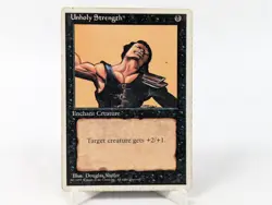 Unholy Strength - 4th Edition MTG 1995 Played Common Card SKU I75B66F - Image 1