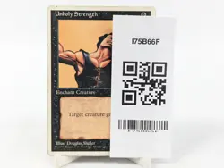 Unholy Strength - 4th Edition MTG 1995 Played Common Card SKU I75B66F - Image 3