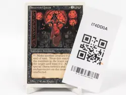 Sorceress Queen - Revised 3rd Ed MTG Vintage 1994 Rare White Border SKU I74DD0A - Image 3