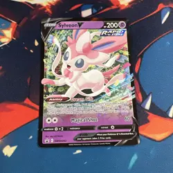 Pokemon TCG SWSH: Sword & Shield Promo Cards #SWSH202 Sylveon V NM - Image 1