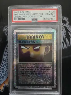 Legendary Colleciton PSA 10 Gem Mint The Boss´s Way 105 Reverse Holo Pokemon - Image 1