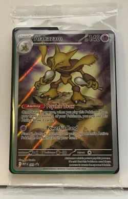 Pokemon TCG Alakazam 009 Black Star Promo 2025 Mega Evolution ETB Promo SEALED - Image 1