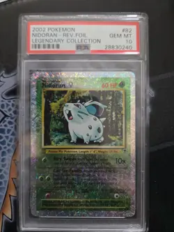 Pokemon Legendary Collection 82/110 Nidoran Female Reverse Holo Psa 10 - Image 1