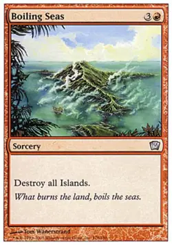 Boiling Seas -Foil Medium Play MTG 9th Edition - Image 1