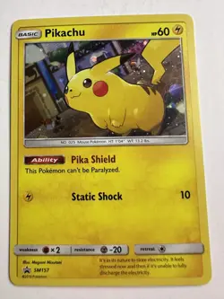 Pikachu SM157 Sun & Moon Ultra Rare Holo Promo Pokemon Card - Image 1