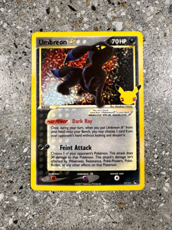 Pokemon TCG Cards Umbreon Gold Star 17/17 Celebrations Classic Collection - Image 1