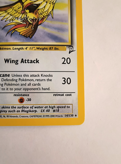 👀 VIDEO - Pokemon Pidgeot TCG Base Set 2 Holo Rare Card 14/130 NM Condition - Image 5