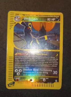 Pokemon Card-Umbreon-Acquapolis-ENG-41/147-ReverseHolo-Poor - Image 1