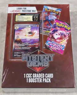 Pokemon Mystery Gems 1 CGC Graded Card & 1 Booster Pack 2025! New Sealed Box! - Image 1