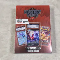Pokemon Mystery Gems 1 CGC Graded Card & 1 Booster Pack 2025! New Sealed Box! - Image 2