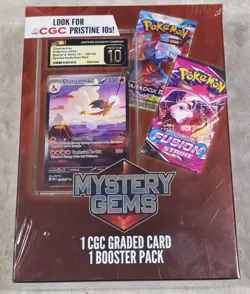Pokemon Mystery Gems 1 CGC Graded Card & 1 Booster Pack 2025! New Sealed Box! - Image 4