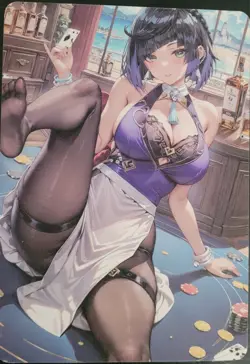 Yelan Genshin FEET SSP Card Waifu A5 Flowers in Bloom Art Board Goddess Story - Image 1