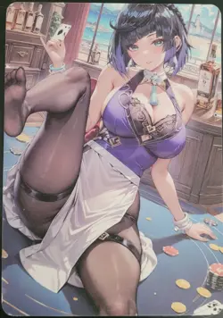 Yelan Genshin FEET SSP Card Waifu A5 Flowers in Bloom Art Board Goddess Story - Image 2