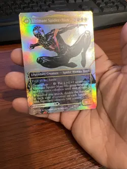 Ultimate Spider-Man/Miles Morales Borderless Foil NM MTG - Image 1