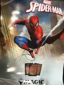 MTG Spider-Man 18"x24" Foil Promo Poster UNUSED Magic the Gathering - Image 1