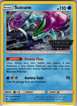 Suicune 59/214 [Stamped] - Pokemon SM: Lost Thunder - Cosmos Holo Promo (NM) - Image 1