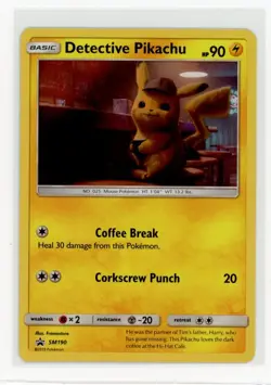 Pokemon SM Promos #SM190 Detective Pikachu - Image 1