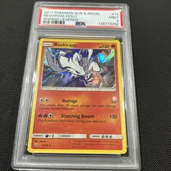 2017 Pokemon Sun & Moon Shining Legends #14 Reshiram Holo PSA 9 Mint - Image 2