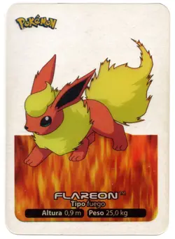 FLAREON #136 LAMINCARD COLECCION POKEMON LAMINCARDS 2005 EDIBAS (USADA) - Image 1