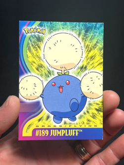 Topps Pokemon Johto Series 1 Non Holo Jumpluff #189 - Image 1