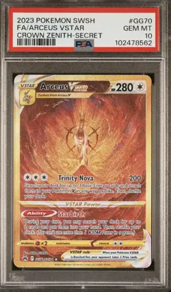2023 Pokemon SWSH Crown Zenith Giratina & Arceus VSTAR Gem MT PSA 10 - Image 5