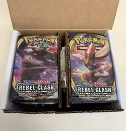 POKEMON 36 REBEL CLASH FACTORY SEALED BOOSTER PACKS = BOOSTER BOX - Image 1