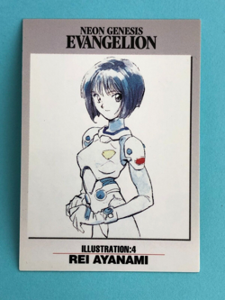 Neon Genesis Evangelion Card ILLUSTRATION REI AYANAMI Rare Sega Bandai b - Image 1