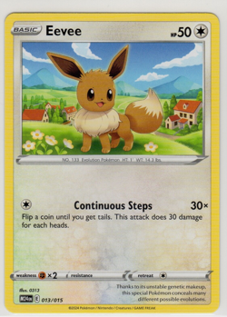 Pokemon TCG Eevee 013/015 McDonald's Promos 2024 Regular Card EN-NM M24EN - Image 1