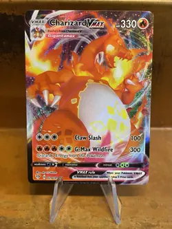 Charizard Vmax 020/189 Ultra Rare Darkness Ablaze Full Art Holo Pokemon Card - Image 1