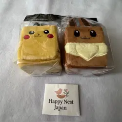 Pokemon Card Game Plush Deck Box Case Pikachu & Eevee Pokemon Center NEW Japan - Image 2