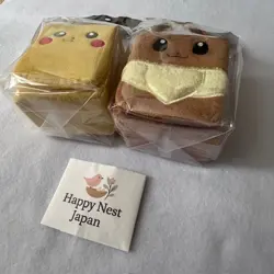 Pokemon Card Game Plush Deck Box Case Pikachu & Eevee Pokemon Center NEW Japan - Image 3