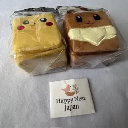Pokemon Card Game Plush Deck Box Case Pikachu & Eevee Pokemon Center NEW Japan - Image 4