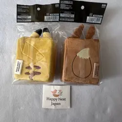 Pokemon Card Game Plush Deck Box Case Pikachu & Eevee Pokemon Center NEW Japan - Image 5