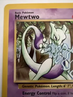 Vintage 1999 Basic Pokemon Mewtwo 12 Black Star Promo Card 60 HP - Image 3