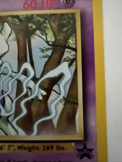 Vintage 1999 Basic Pokemon Mewtwo 12 Black Star Promo Card 60 HP - Image 5
