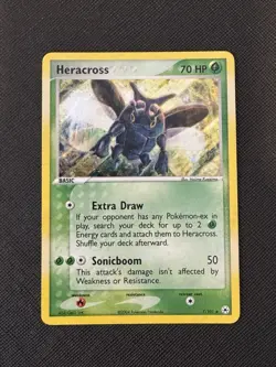 Heracross 7/101 Holo Hidden Legends Pokemon TCG Card 2004 - Image 1