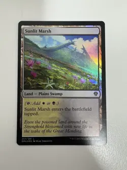 Sunlit Marsh Foil MTG Magic the Gathering Card NM Near Mint DMU - Image 1