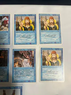 Lot of 9 Blue Revised Edition MTG Magic The Gathering Card Counterspell - Image 3