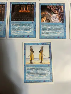 Lot of 9 Blue Revised Edition MTG Magic The Gathering Card Counterspell - Image 4